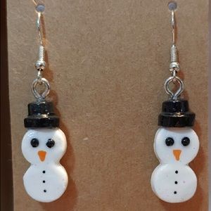 Snowman Earrings